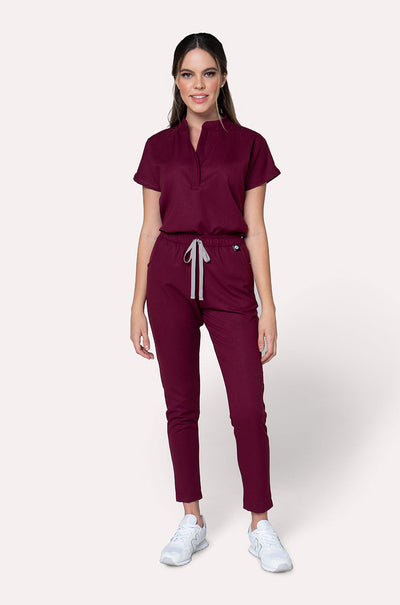 GLAM BURGUNDY SCRUBS